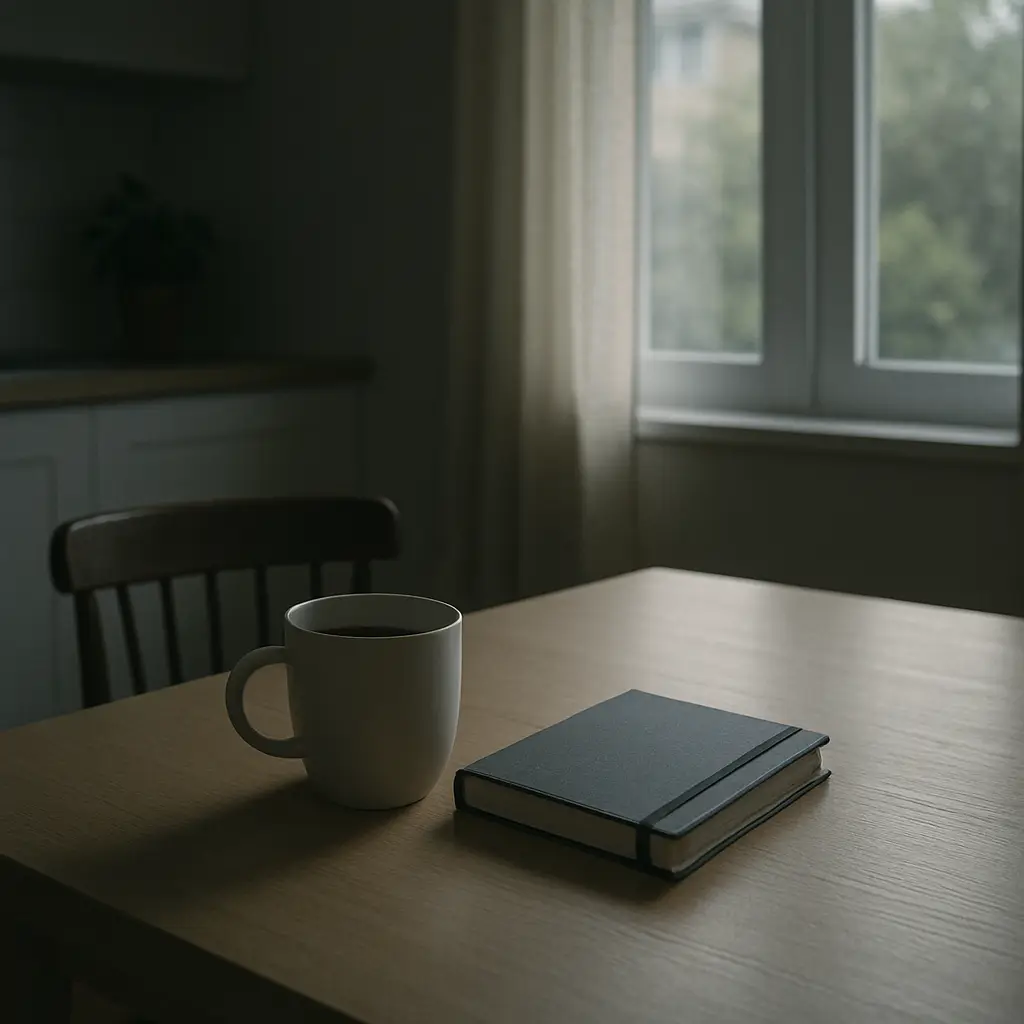 Phone-free morning routine to support mental clarity and reduce burnout-related anxiety.